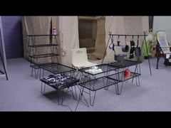 estantería para acampar