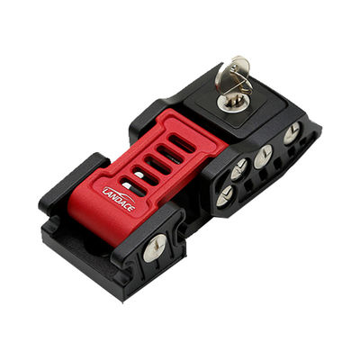 Jeep Wrangler Cerradura de la capucha de cerraduras Kit con aleación de aluminio de trabajo pesado rojo y negro