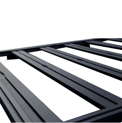 2017 JK Wrangler Roof Rack Polvo recubierto de equipaje y escalera lateral de aleación de aluminio