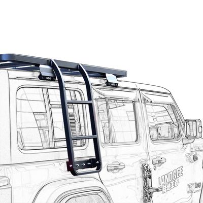 Instalación sin perforación Pickup Truck Escalera de puerta trasera para Jeep Wrangler JL JK de Jeep