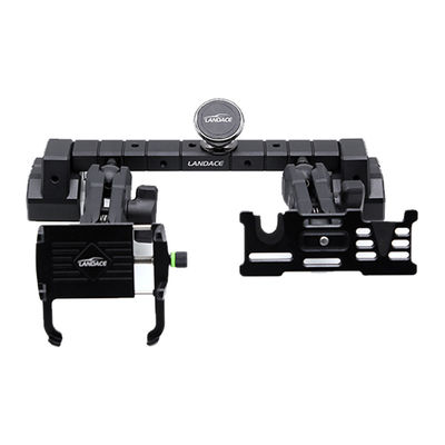 JEEP Accesorios para automóviles de aleación de aluminio soporte de consola central para porta móviles negro
