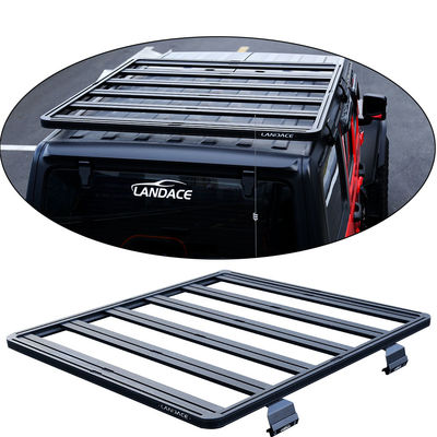 Accesorios para vehículos todoterreno 4x4 Roof negro Muelle de equipaje para Wrangler Ampliar el espacio de almacenamiento