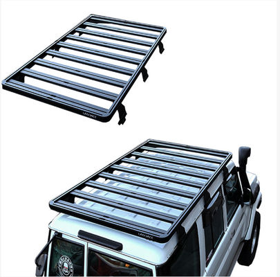LC150 4x4 Roof Rack de automóviles hecho de aleación de aluminio con acabado de capa de polvo de alta capa E
