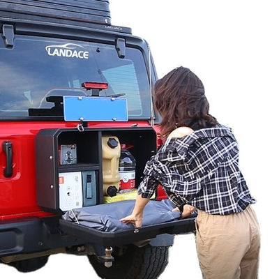 Caja de almacenamiento de accesorios exteriores de aluminio 4x4 recubierto en polvo 2013-2017 para Wrangler JL/JK