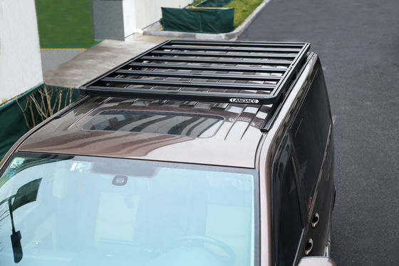 Estantes de techo de vehículos de venta con recubrimiento de polvo negro con capacidad de carga de 200 kg y acero inoxidable