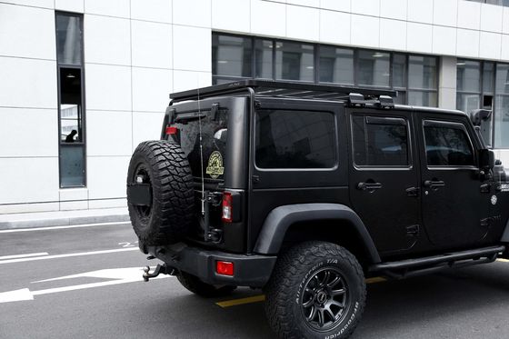 Fuera de carretera Jeep Wrangler JK Accesorios de aleación de aluminio Plataforma plana de techo en negro
