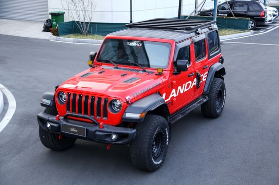 Electróforesis portaequipajes del techo del coche AL6063 para Jeep Wrangler Rubicon por JL