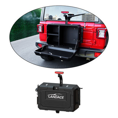 6063 Aluminio Jeep Wrangler JL JK Caja de almacenamiento de puerta trasera para almacenamiento exterior fuera de carretera
