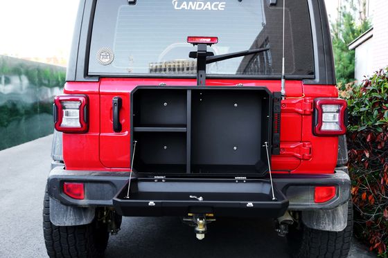Caja de almacenamiento de 4x4 fuera de carretera de aleación de aluminio de cola diseñada para Jeep Wrangler TANK 300