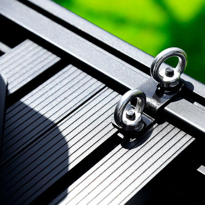 Montado en el techo de aluminio negro de aleación universal para automóviles