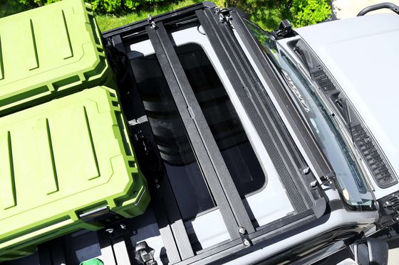 Montado en el techo de aluminio negro de aleación universal para automóviles