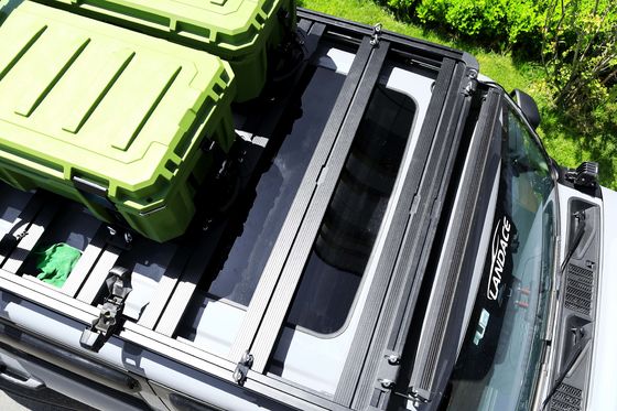 Montado en el techo de aluminio negro de aleación universal para automóviles