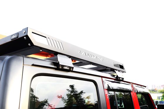 Landace Roof Cargo Cargo Cargo Cargador de aluminio Roof Basket Rack con escalera lateral