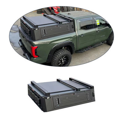 Cubierta de cama de camión de tipo duro de aleación de aluminio duradero Cubierta de tono para Toyota Tundra 2023