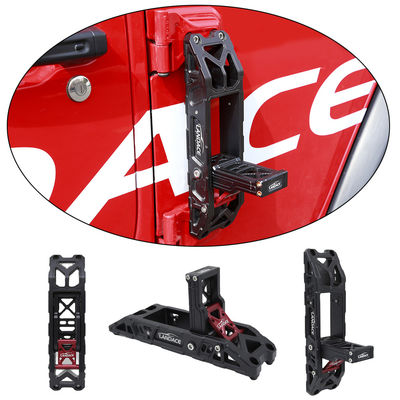 Pedal de pie de aluminio rojo negro para Jeep Wrangler JL 4x4 Accesorios de campamento fuera de carretera