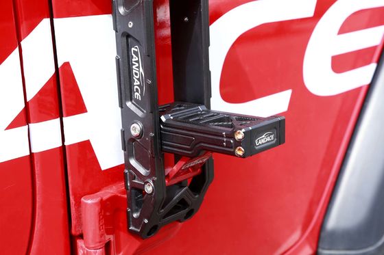 Pedal de pie de aluminio rojo negro para Jeep Wrangler JL 4x4 Accesorios de campamento fuera de carretera