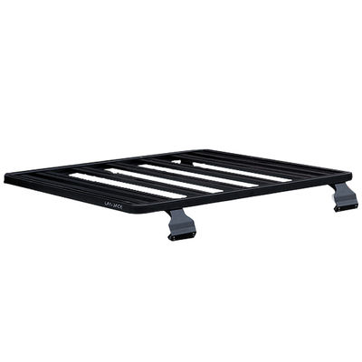 Estante de techo recubierto de polvo negro para LC79 23.5kG Capacidad Universal de aluminio 4WD