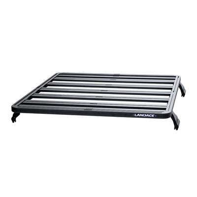 Estante de techo recubierto de polvo negro para LC79 23.5kG Capacidad Universal de aluminio 4WD