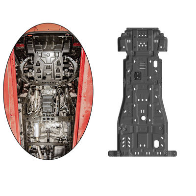 Capa del motor de automóvil de aluminio estándar Protector de placa de patinaje para D-MAX en negro