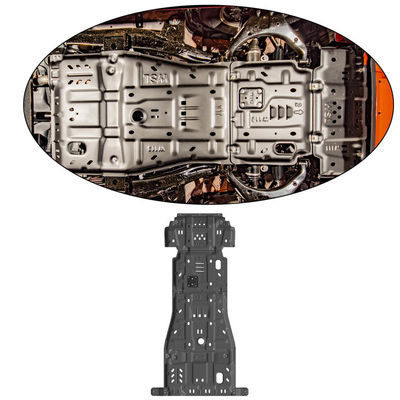 Capa del motor de automóvil de aluminio estándar Protector de placa de patinaje para D-MAX en negro
