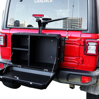 4x4 Accesorios Caja de almacenamiento de la puerta lateral trasera para Jeep Wrangler de aleación de aluminio