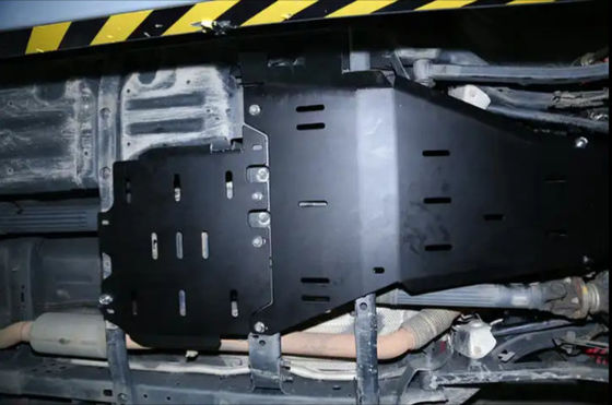 Cubierta de motor de protección alta bajo la carrocería para Jeep Wrangler JL Placa de patinaje completo 2018- Plata