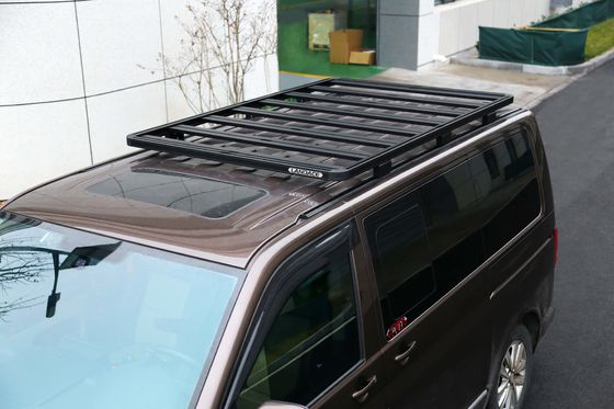 Logotipo personalizado de equipaje de techo de aleación de aluminio con capa de polvo negro para Volkswagen Multivan