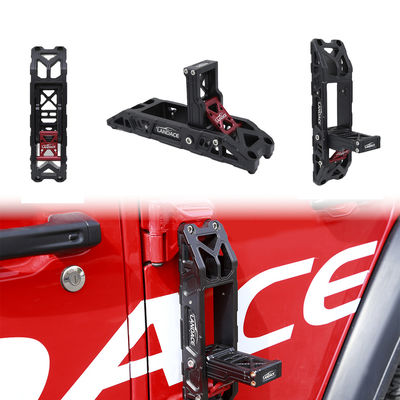 Pedal de paso de la puerta del automóvil de aleación de aluminio duro anodizante para Jeep Wrangler JK JL Instalación