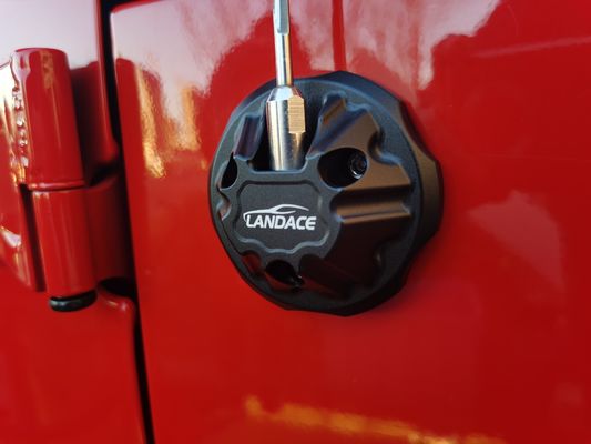 Cubierta de base de antena de radio de aluminio CNC negro para Jeep Wrangler JK Instalación sin problemas