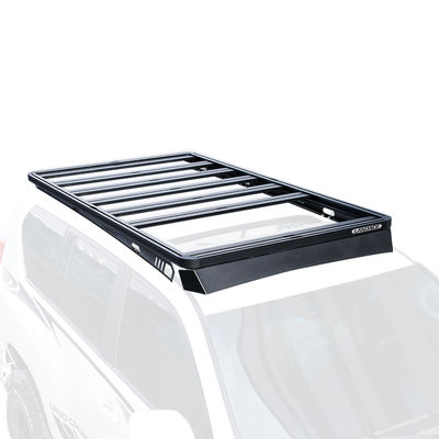 Roof Mount Black Powerder recubierto de aluminio Roof Rack de equipaje Cargador de carga para LC300