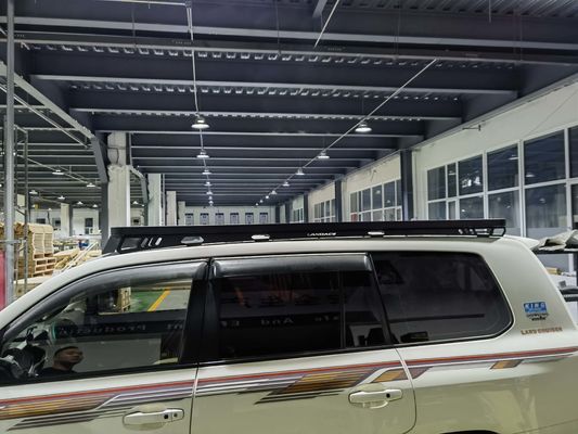 Land Cruiser de bajo perfil LC200 Roof Rail Rack para Toyota Prado SUS304 Montaje de columna vertebral