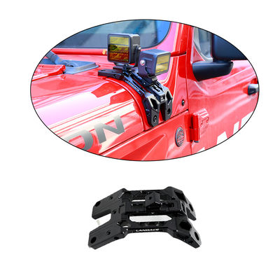 Sistema de iluminación integrado de soporte ligero A-Pillar, soporte de antena y montaje Go Pro para Jeep JL