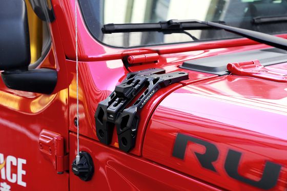 Sistema de iluminación integrado de soporte ligero A-Pillar, soporte de antena y montaje Go Pro para Jeep JL