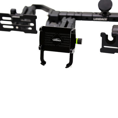 Estilo mecánico Negro Desmontable 4x4 Off Road Wrangler JL Accesorios Consola central de aleación de aluminio soporte para teléfono para Jeep