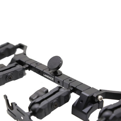Esquela de guía de aluminio anodizante negro para Jeep Wrangler JL en posición de montaje del salpicadero