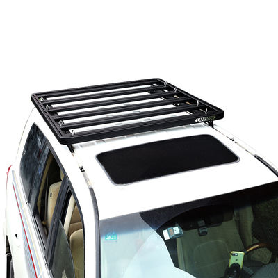 Montador de techo 4X4 Land Cruiser Rack de tren de techo de perfil bajo para equipaje de techo corto Toyota