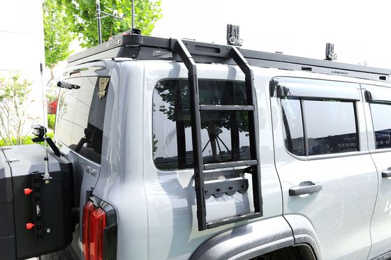 Estante de acero inoxidable universal de estilo mecánico 300 4x4 del techo fuera de carretera escalera lateral para GWM