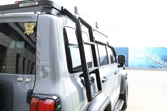 Estante de acero inoxidable universal de estilo mecánico 300 4x4 del techo fuera de carretera escalera lateral para GWM