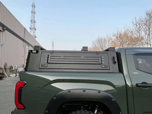 Toyota Tundra Pickup Negro cubierta de cama con montaje del maletero y construcción de aluminio