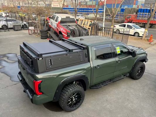 Tonneau de cubierta de aluminio resistente al agua para camión Toyota Tundra Accesorios para camión todoterreno
