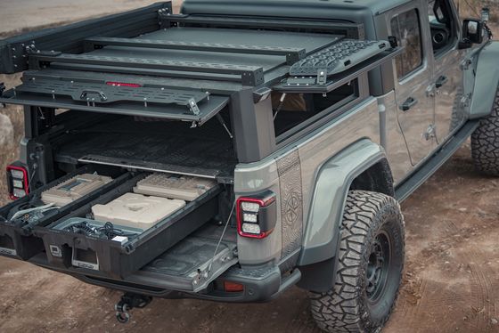 Año 2020- JEEP Pickup 4x4 Canopy de cama semi-alta para espacio de almacenamiento adicional