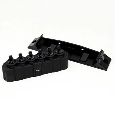 Año Universal Año Universal Negro 6 Gang LED Panel de control de coche con interruptor Sistema de relé electrónico