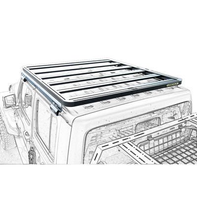 Accesorios exteriores de techo de engranaje de soporte para Jeep Wrangler JT