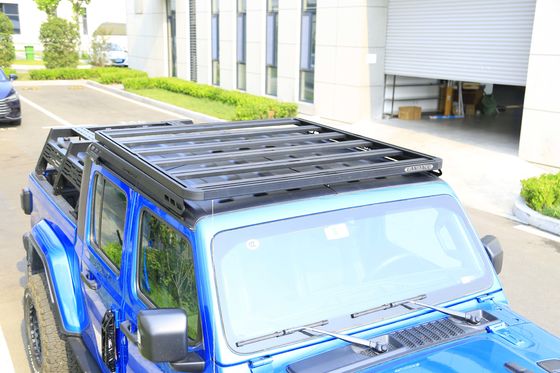 Cesta de techo de electroforesis y recubrimiento en polvo negro para Jeep Wrangler JT de 4 puertas