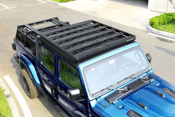 Cesta de techo de electroforesis y recubrimiento en polvo negro para Jeep Wrangler JT de 4 puertas