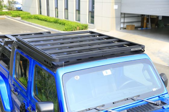 Estante de techo de automóviles con accesorios exteriores de anodizado duro y plataforma JT de Jeep Wrangler