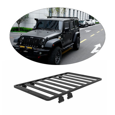 Jeep Cherokee Jl Silver Black Roof Rack con escaleras extendidas y cesta de carga funcional