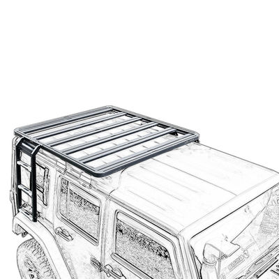 Cómodo techo con estante de polvo recubierto Jk 201q Renegade Offroad Jeep Commander con luces
