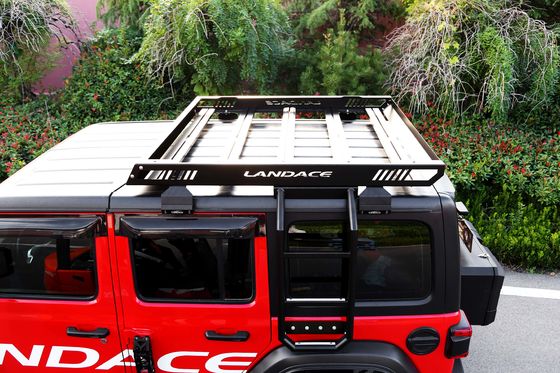Carro de techo de bajo perfil de aleación de aluminio de aleación dura cesta de carga para Wrangler JL 4X4