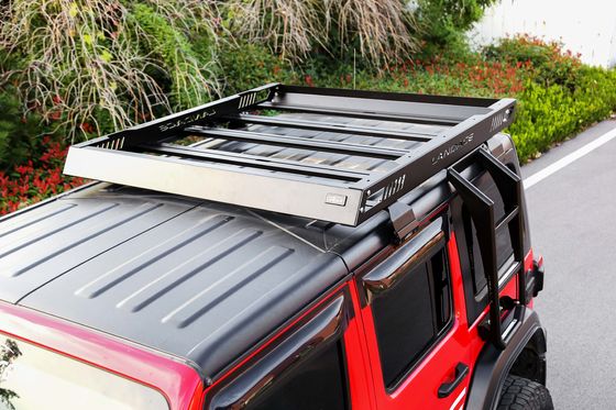 Carro de techo de bajo perfil de aleación de aluminio de aleación dura cesta de carga para Wrangler JL 4X4